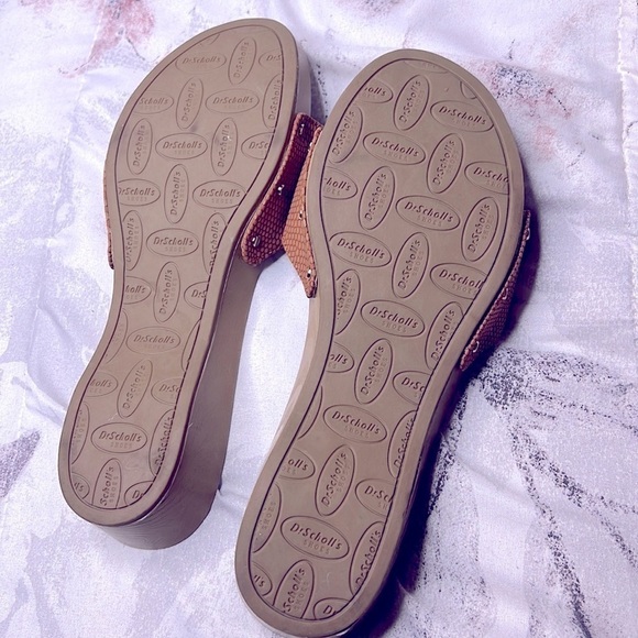 DR. SCHOLL'S WOMENS ORIGINALIST SLIDE SANDAL - PEACH Size 8M - Picture 4 of 4